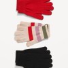 Knit Gloves 3-Pack for Women