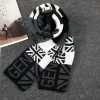 Men's Winter Knitted Scarf - Korean Style Reversible Plaid Acetate Blend Warm Neck Gaiter